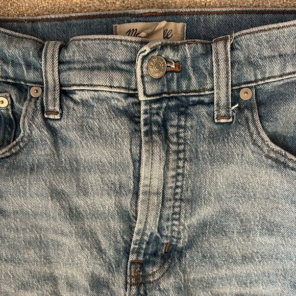 Madewell The Perfect Vintage Jean Worn Wash Distressed Raw Hem Size 29 - Picture 6 of 12
